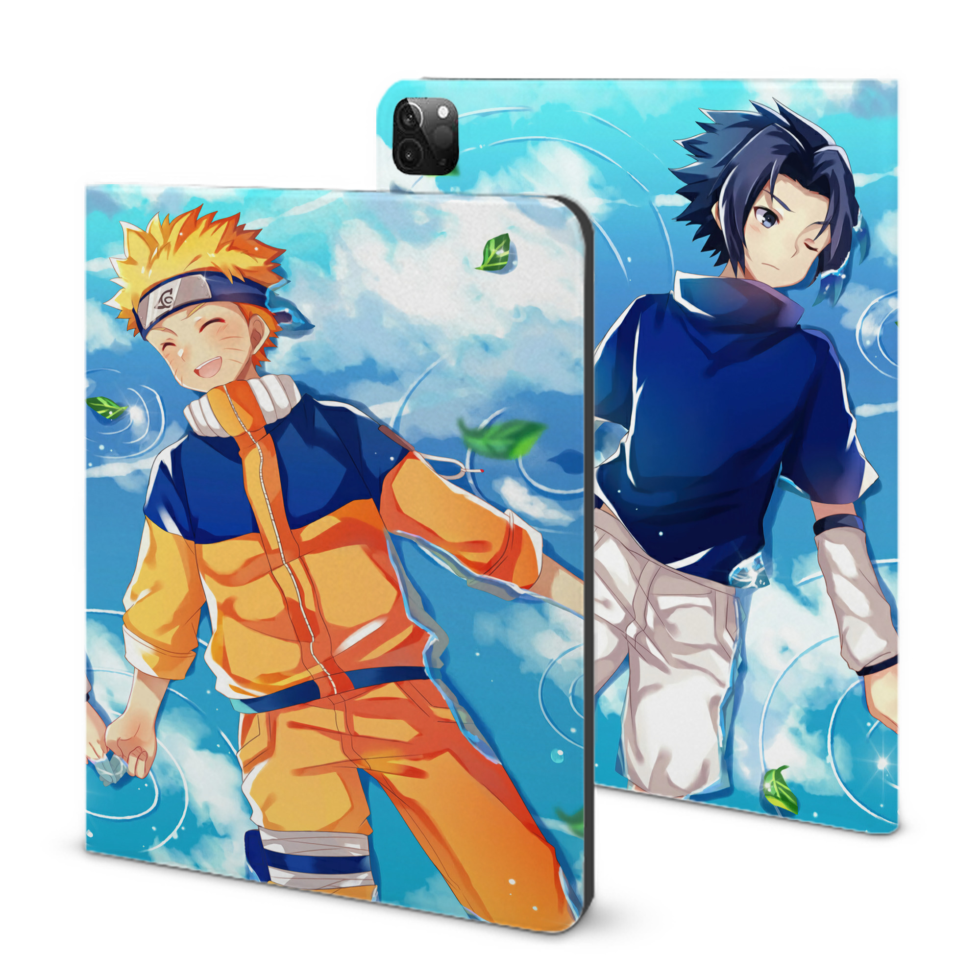 （画像用） NARUTO -ナルト- NARUTO -ナルト- 疾風伝 IPadケース ペンホルダー付き ブックスタイルデザイン